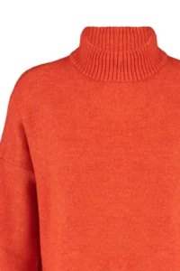 TRENDYOLMİLLA Orange Wide Pattern Soft textured Knitwear Sweater - Image 7
