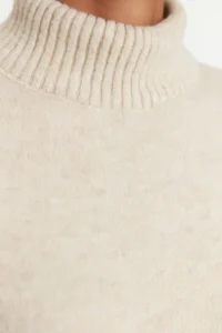 TRENDYOLMİLLA Stone Wide Pattern Soft textured Knitwear Sweater - Image 8
