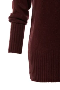 TRENDYOLMİLLA Burgundy Wide Pattern Soft textured Basic Knitwear Sweater - Image 11