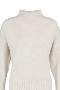 TRENDYOLMİLLA Ecru Wide Pattern Soft textured Basic Knitwear Sweater - Image 7