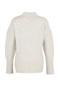 TRENDYOLMİLLA Ecru Wide Pattern Soft textured Basic Knitwear Sweater - Image 8