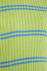 TRENDYOLMİLLA Green Striped Knitwear Sweater - Image 6