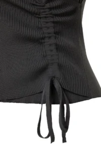 TRENDYOLMİLLA Anthracite Double breasted Ruffle Detailed Knitwear Sweater - Image 8