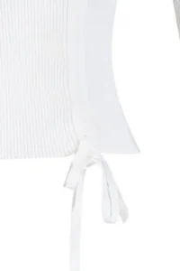 TRENDYOLMİLLA Ecru Double breasted Shirring Detailed Knitwear Sweater - Image 8