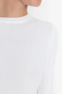 TRENDYOLMİLLA Ecru Basic Crew Neck Knitwear Sweater - Image 3