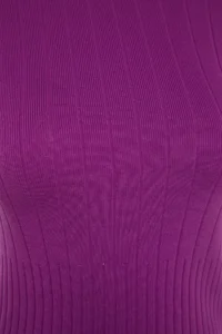 TRENDYOLMİLLA Purple Basic Crew Neck Knitwear Sweater - Image 6