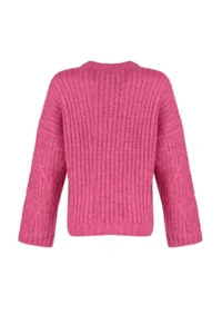 TRENDYOLMİLLA Fuchsia Soft textured Wide Pattern Knitwear Sweater - Image 6