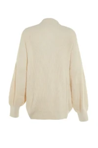 TRENDYOLMİLLA Ecru Wide Pattern Basic Knitwear Sweater - Image 14