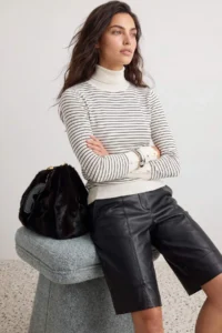 TRENDYOLMİLLA Ecru*001 Mercerized Look Premium Thread / Special Thread Basic Knitwear Sweater