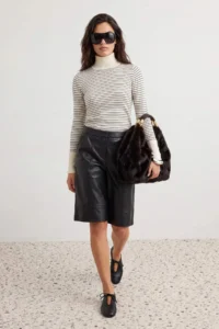 TRENDYOLMİLLA Ecru*001 Mercerized Look Premium Thread / Special Thread Basic Knitwear Sweater - Image 3