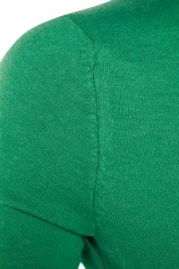 TRENDYOLMİLLA Emerald Green Mercerized Look Premium Thread / Special Thread Basic Knitwear Sweater - Image 6
