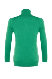 TRENDYOLMİLLA Emerald Green Mercerized Look Premium Thread / Special Thread Basic Knitwear Sweater - Image 7