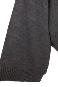 TRENDYOLMİLLA Anthracite Wide Pattern Spanish Arm Knitwear Sweater - Image 10
