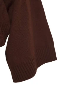 TRENDYOLMİLLA Brown Wide Pattern Spanish Arm Knitwear Sweater - Image 10