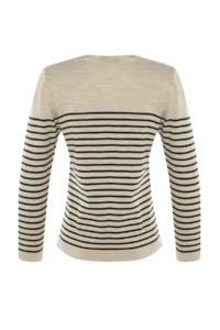 TRENDYOLMİLLA Stone Basic Striped Knitwear Sweater - Image 7