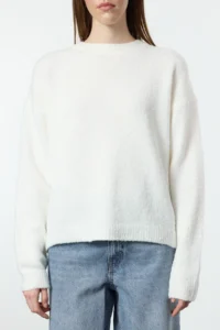 TRENDYOLMİLLA Ecru*001 Wide Pattern textured Knitwear Sweater - Image 4