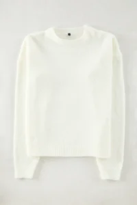 TRENDYOLMİLLA Ecru*001 Wide Pattern textured Knitwear Sweater - Image 6