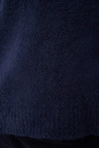 TRENDYOLMİLLA NAVY BLUE*001 Wide Pattern Plain textured Knitwear Sweater - Image 3