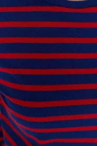 TRENDYOLMİLLA Red-NAVY BLUE Striped Regular/Normal Pattern Basic Crew Neck Knitting T-Shirt - Image 13