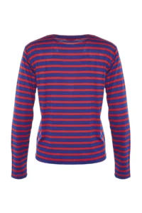 TRENDYOLMİLLA Red-NAVY BLUE Striped Regular/Normal Pattern Basic Crew Neck Knitting T-Shirt - Image 17