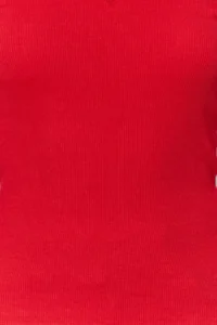 TRENDYOLMİLLA Black-Red 2 Sets Package V-neck Fitted Cotton Flexible Knitting Blouse - Image 5