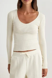 TRENDYOLMİLLA Brown-Stone 2 Sets Package V-neck Fitted Cotton Flexible Knitting Blouse - Image 6