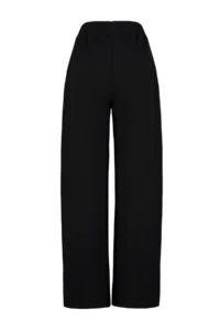 TRENDYOLMİLLA Black Thick Extra Wide Leg High Waist Knitting Sweatpants Pants - Image 8