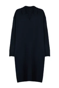 TRENDYOLMİLLA More Sustainable NAVY BLUE Midi Soft textured Knit Dress - Image 6