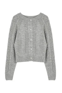 TRENDYOLMİLLA Gray Double Sided Usable Knitwear Sweater - Image 6