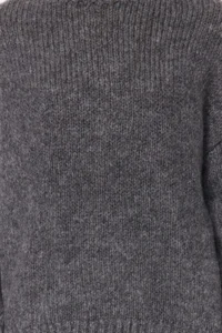 TRENDYOLMİLLA Anthracite Soft textured Thick Crew Neck Knitwear Sweater - Image 4