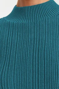 TRENDYOLMİLLA Indigo High Neck Knitwear Sweater - Image 5