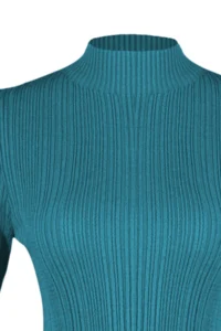TRENDYOLMİLLA Indigo High Neck Knitwear Sweater - Image 8