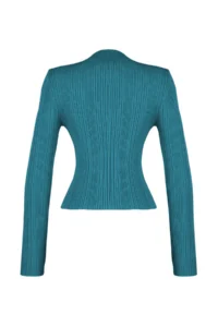 TRENDYOLMİLLA Indigo High Neck Knitwear Sweater - Image 9