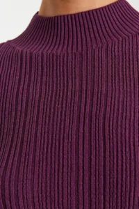 TRENDYOLMİLLA Purple High Neck Basic Plain Knitwear Sweater - Image 4