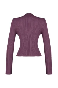 TRENDYOLMİLLA Purple High Neck Basic Plain Knitwear Sweater - Image 8