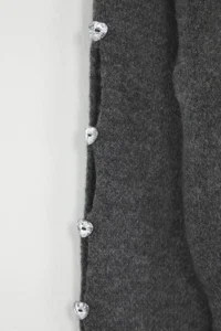 TRENDYOLMİLLA Anthracite Soft textured Button Detailed Knitwear Sweater - Image 7