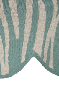 TRENDYOLMİLLA MINT Crop Zebra Patterned Color Bloklu Knitwear Sweater - Image 7