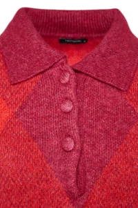 TRENDYOLMİLLA PINK Wide Pattern Soft textured Knitwear Sweater - Image 7