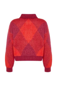 TRENDYOLMİLLA PINK Wide Pattern Soft textured Knitwear Sweater - Image 8