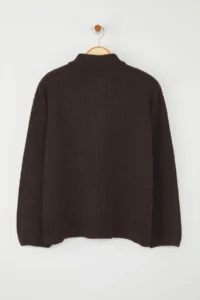 TRENDYOLMİLLA More Sustainable Brown Knitwear Sweater - Image 8