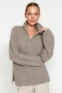 TRENDYOLMİLLA More Sustainable Mink Knitwear Sweater - Image 3