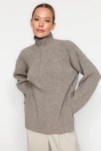TRENDYOLMİLLA More Sustainable Mink Knitwear Sweater - Image 5