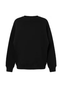 TRENDYOLMİLLA Black-Burgundy 2 Sets Package Oversized Cut Basic Thick/Fleece-lined Knitting Sweatshirt - Image 2
