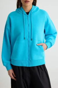 TRENDYOLMİLLA Turquoise Knitting Sweatshirt - Image 3