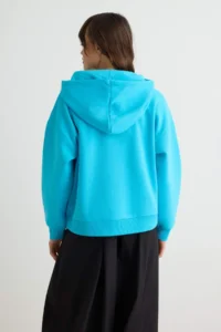 TRENDYOLMİLLA Turquoise Knitting Sweatshirt - Image 4