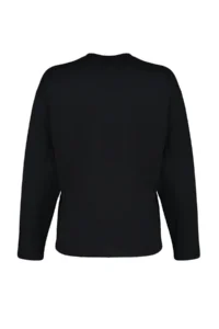 TRENDYOLMİLLA Black 100% Thick Cotton Basic Crew Neck Oversized/Wide Pattern Knitting T-Shirt - Image 12