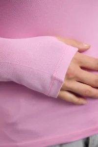 TRENDYOLMİLLA PINK Viscose/Soft Fabric Fingering Detailed Flexible Knitting Blouse - Image 4