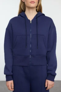 TRENDYOLMİLLA NAVY BLUE  Knitting Tracksuit - Image 3