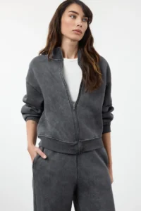 TRENDYOLMİLLA Anthracite Fleece Knitting Tracksuit - Image 2