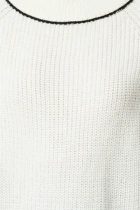 TRENDYOLMİLLA Ecru Wide Pattern Biye Detailed Knitwear Sweater - Image 3